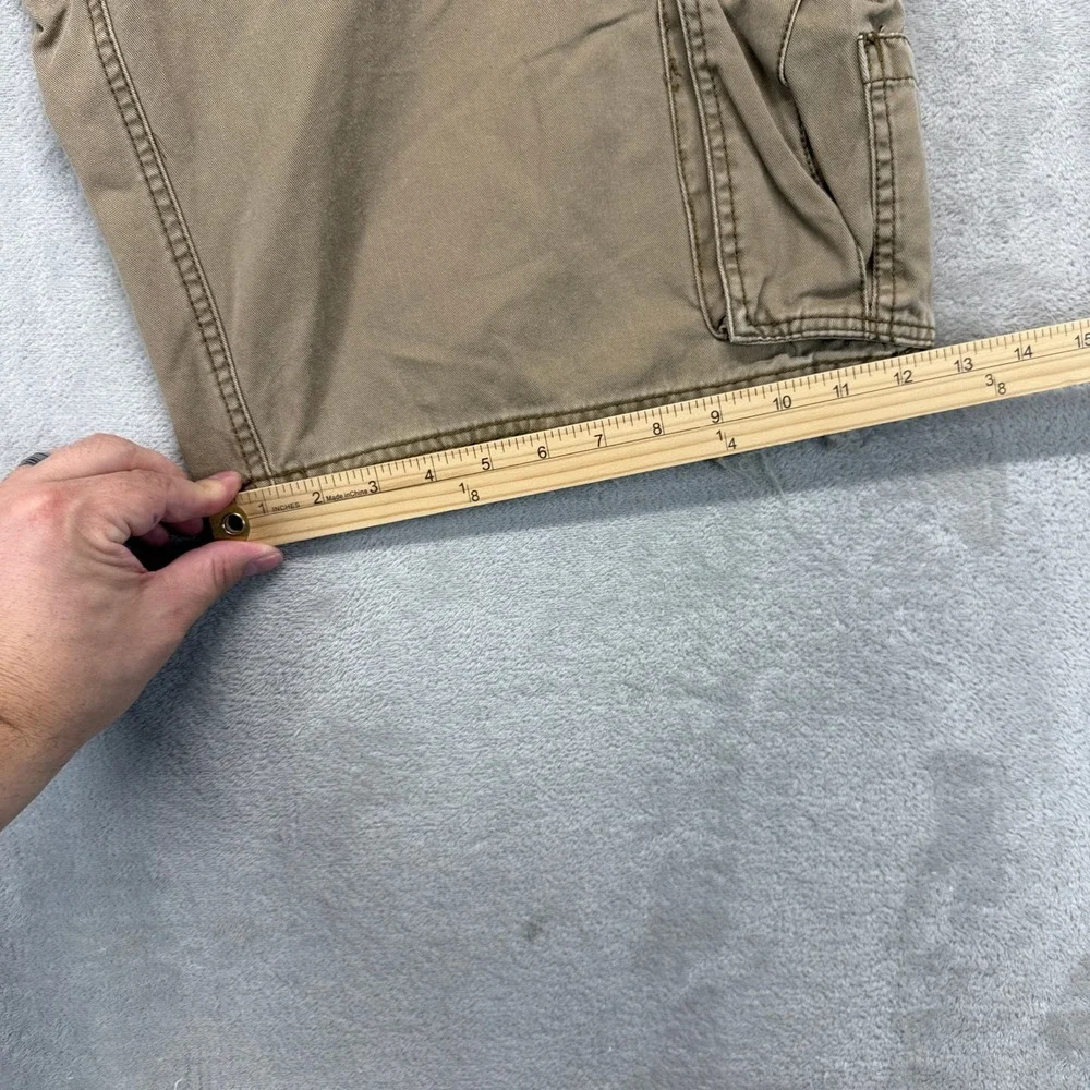 Vintage Aeropostale Shorts Men's 32 Cargo Y2K Brown Utility Gorpcore 100% Cotton